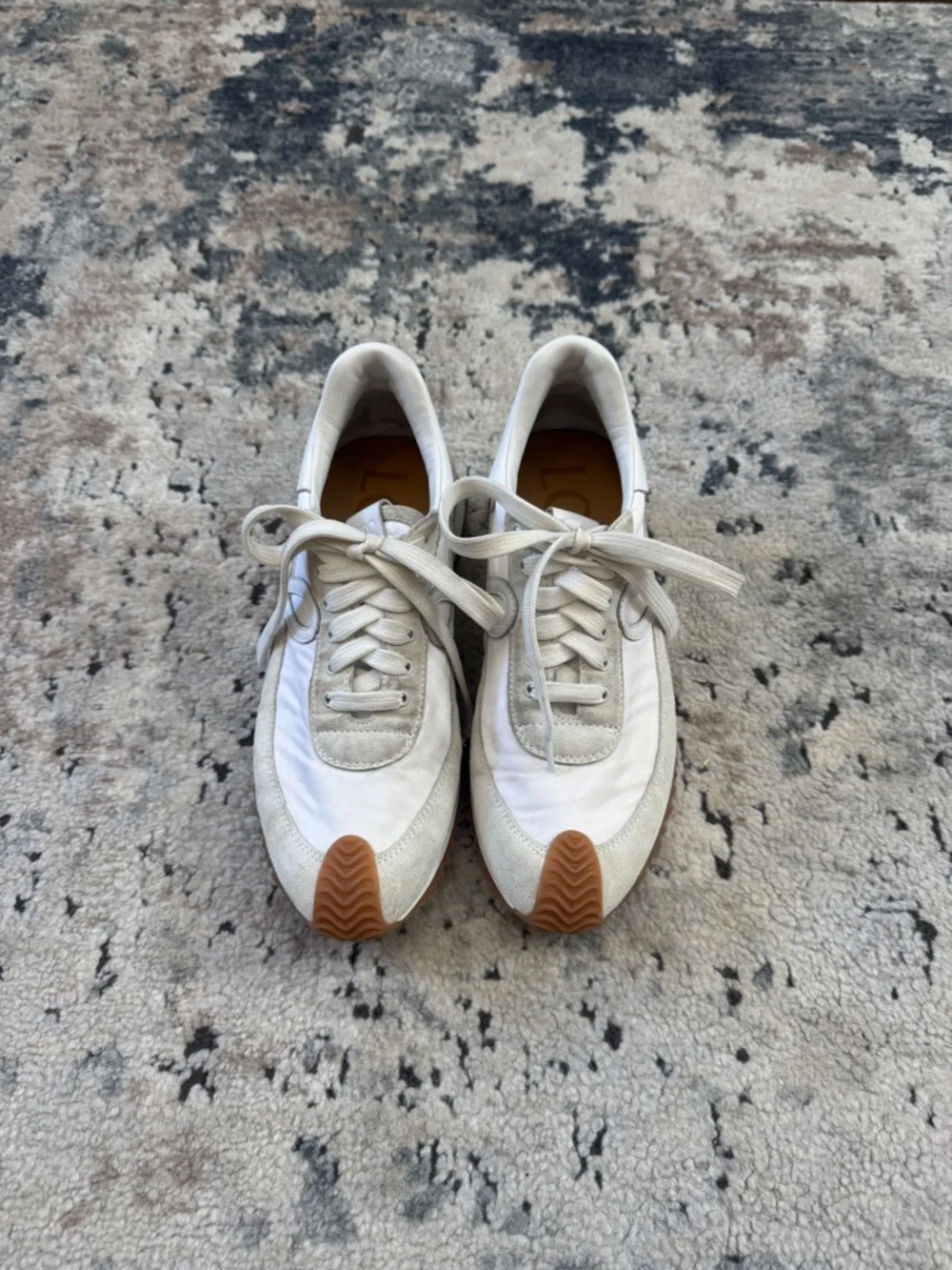 Loewe Flow Runner Suede & Leather Sneaker White - Picture 4 of 7